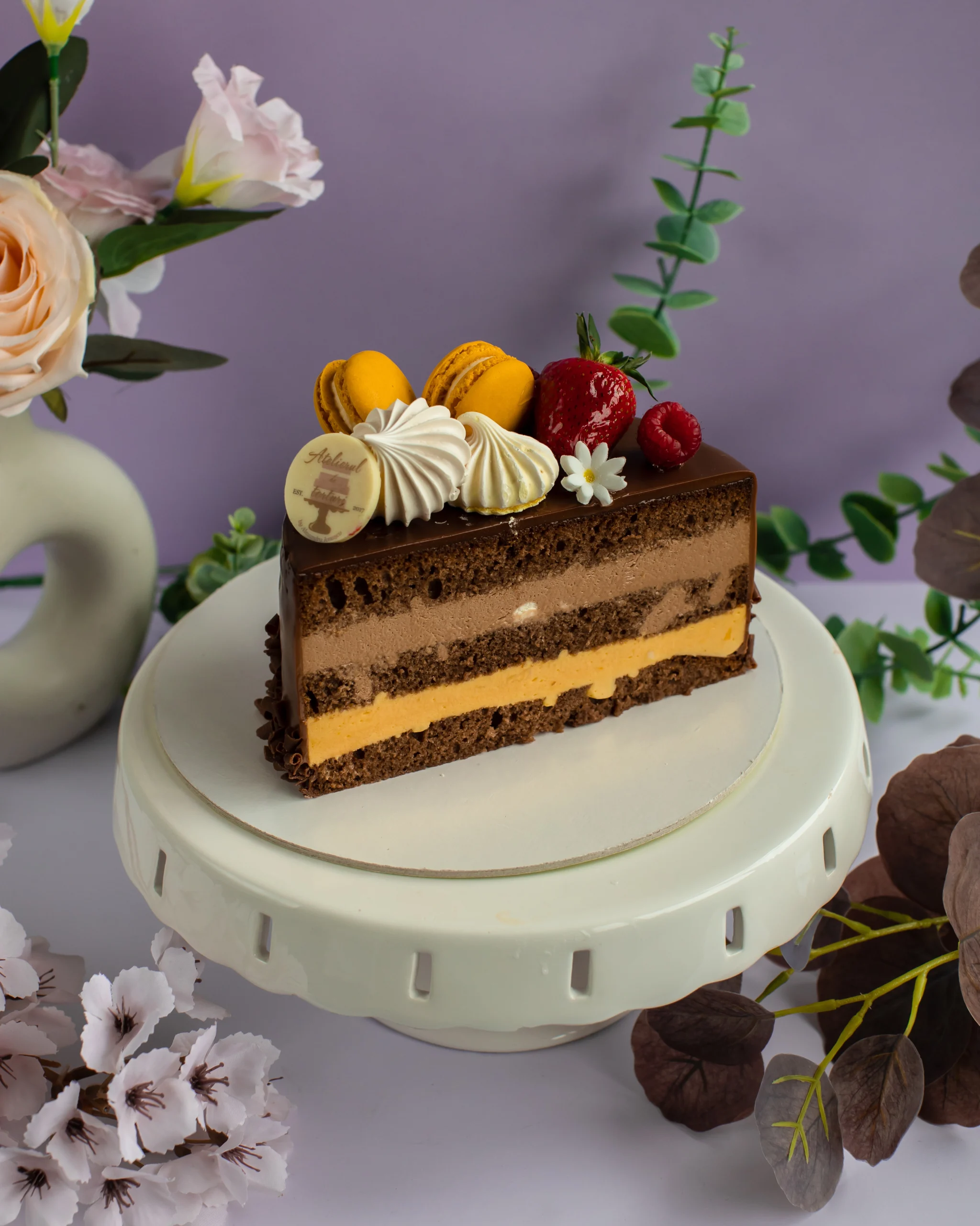 Mousse de ciocolata si mango